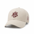 NY Baseball Cap Beige – front view