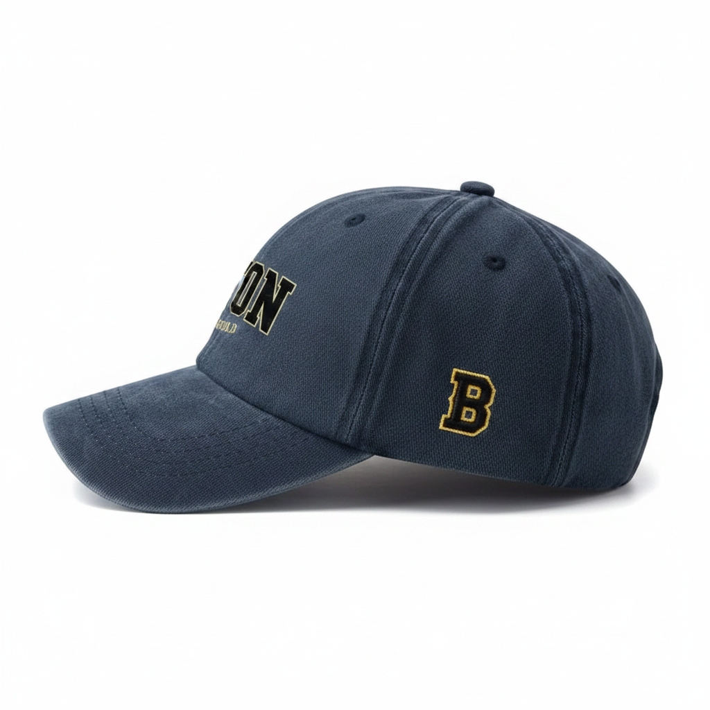 Boston Black & Gold Cap - Right Side View