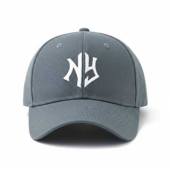 NY Baseball Cap Grey – Right Side View