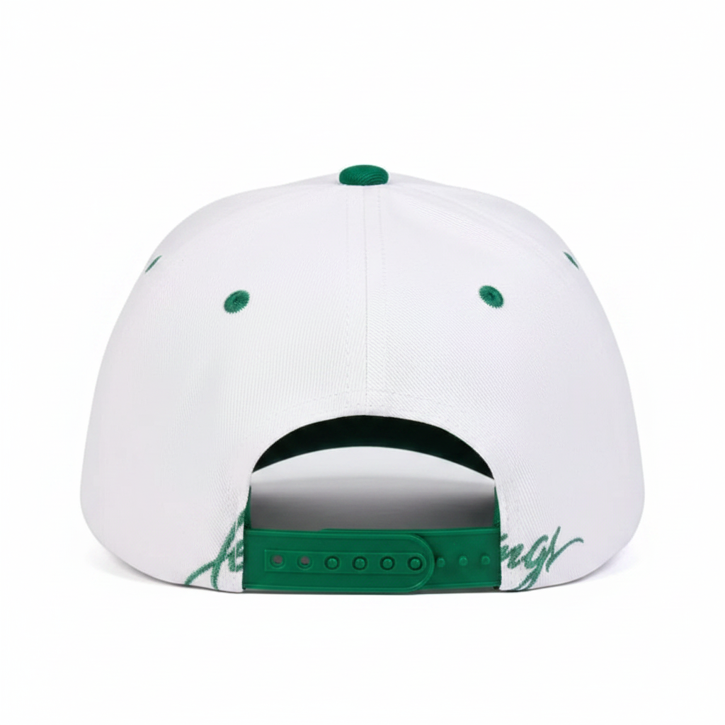 No Hard Feelings Green Cap back view