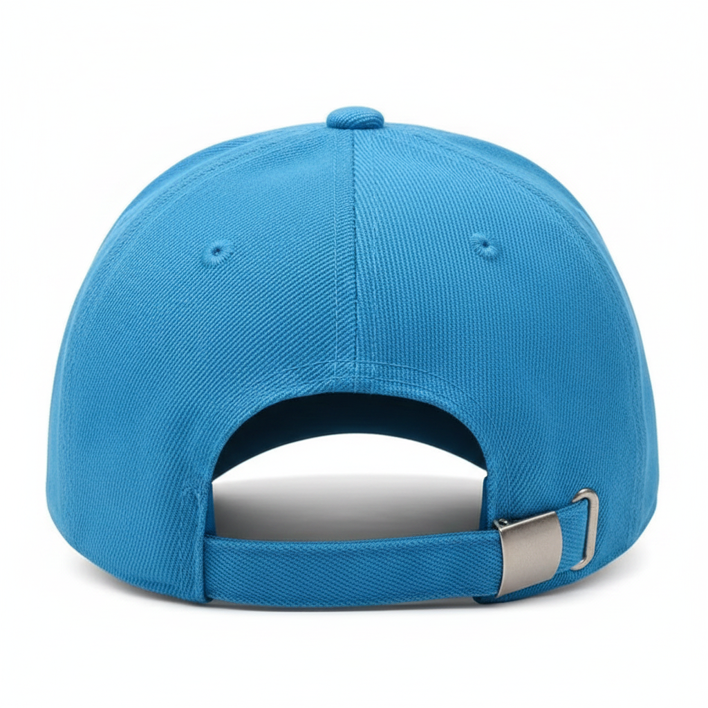 NY Baseball Cap Blue – back view with adjustable strap