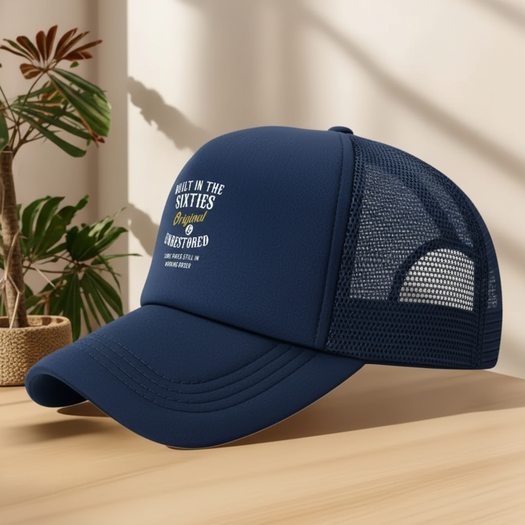 Built in the Sixties trucker cap – side view
