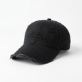 No Time For Romance Distressed Cap Black – front view