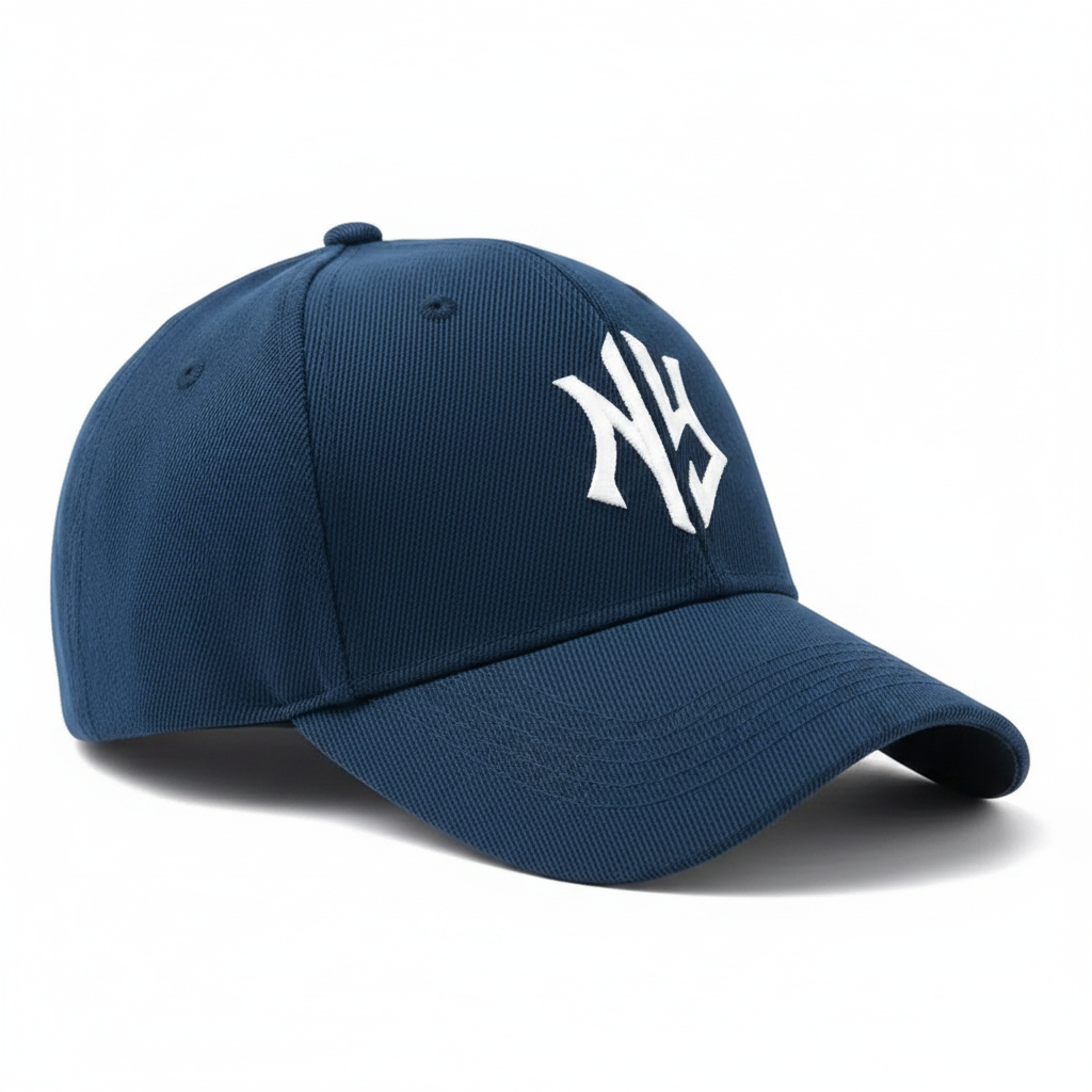 NY Gothic Cap Navy Blue - Left Side View