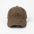 No Time For Romance Distressed Cap Khaki – front view
